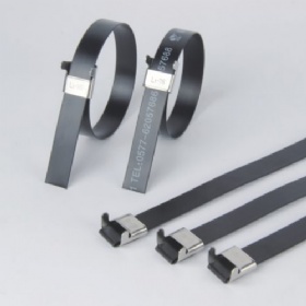 L type PVC coated cable tie