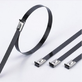 L type ball lock epoxy coated cable tie